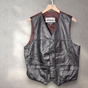 Wilson's Leather Vest Pelle Studio, Biker Trucker Women's Sz XL Vest